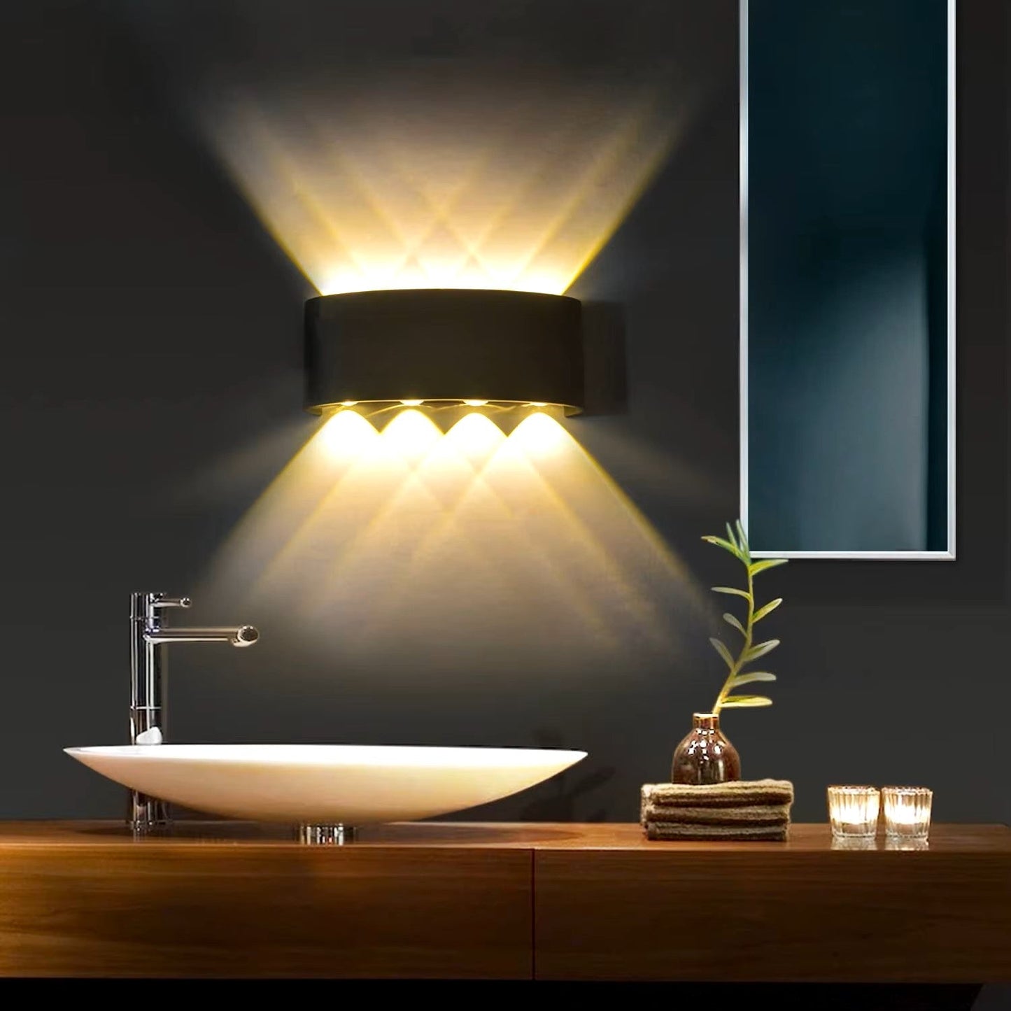Applique Murale Led - BrillWall™ - 8W Noir - MaisonRoyaume