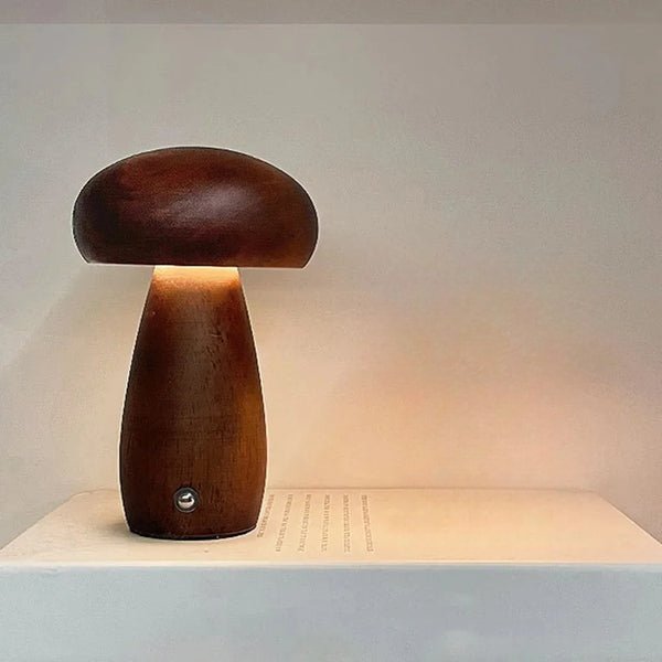 Lampe de Table - MushroomsNightLight™ - Marron Foncé 1 - MaisonRoyaume