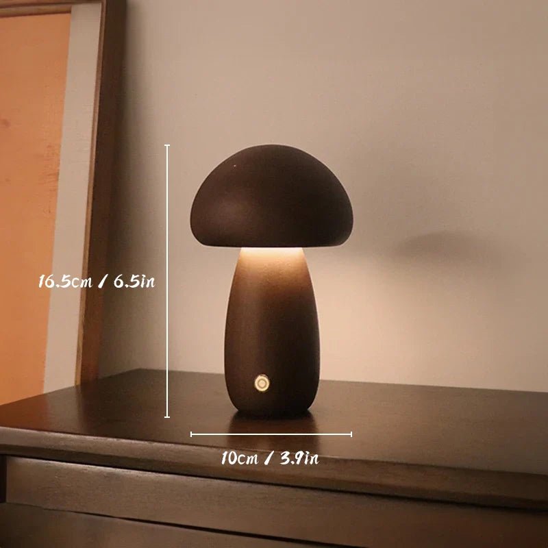 Lampe de Table - MushroomsNightLight™ - Marron Foncé 1 - MaisonRoyaume