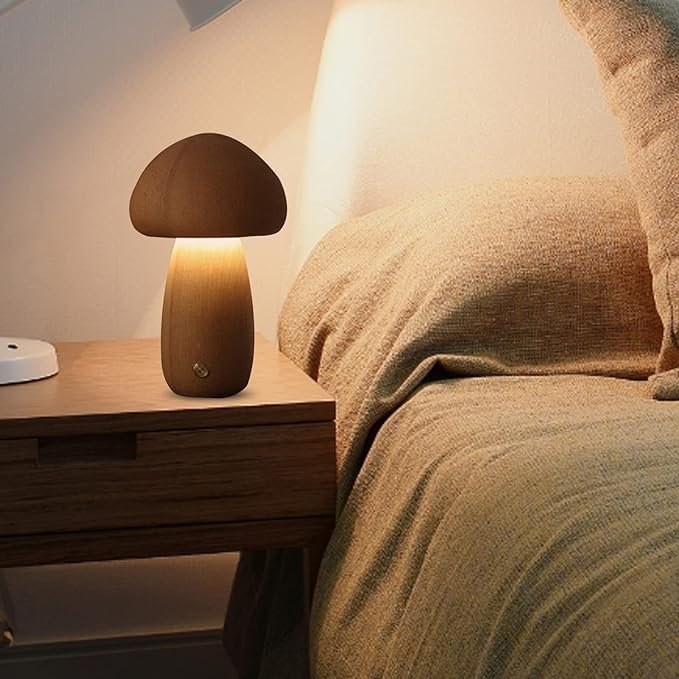 Lampe de Table - MushroomsNightLight™ - Marron Foncé 1 - MaisonRoyaume