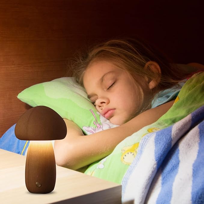 Lampe de Table - MushroomsNightLight™ - Marron Foncé 1 - MaisonRoyaume