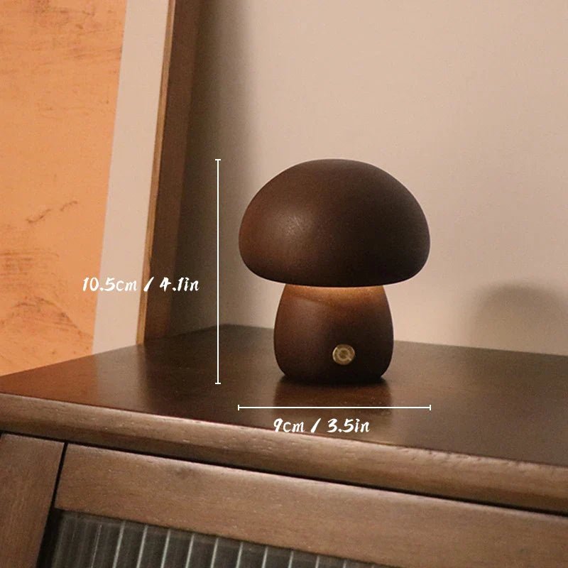 Lampe de Table - MushroomsNightLight™ - Marron Foncé 2 - MaisonRoyaume